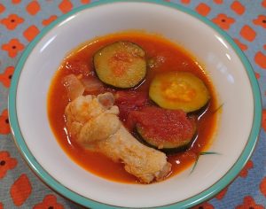 ズッキーニと鶏肉のトマト煮込みのレシピ